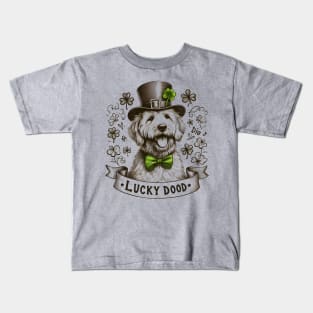 Lucky Dood St. Patrick's Day Doodle Dog Kids T-Shirt